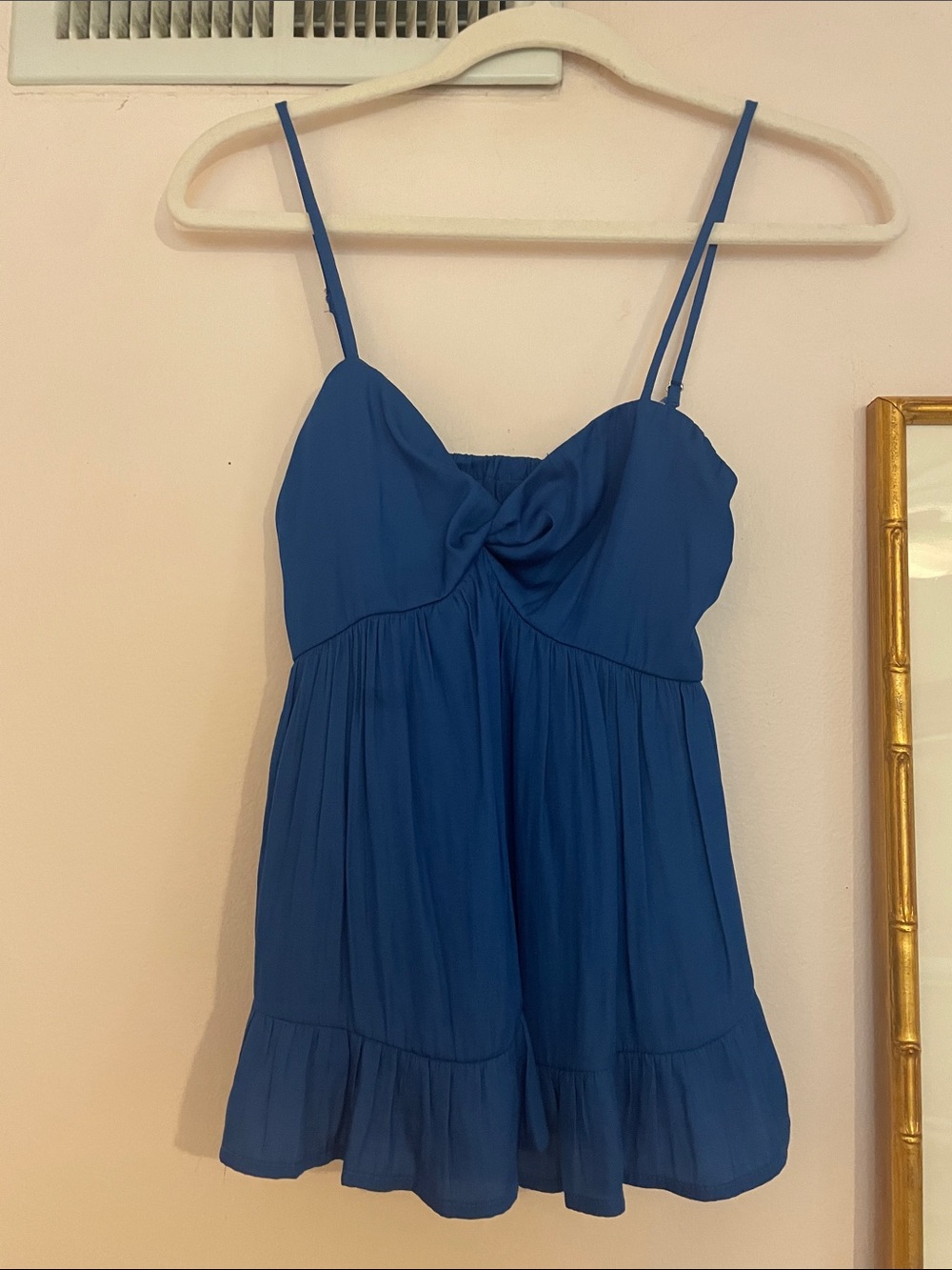 Sky to Moon Royal Blue Spaghetti Strap tank top. size small